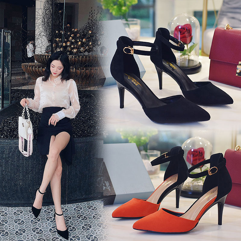 Faltbare High Heels aus Schafsleder