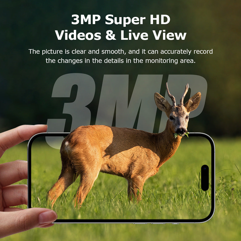 Solar 4G Wildtierkamera mit Nachtsicht