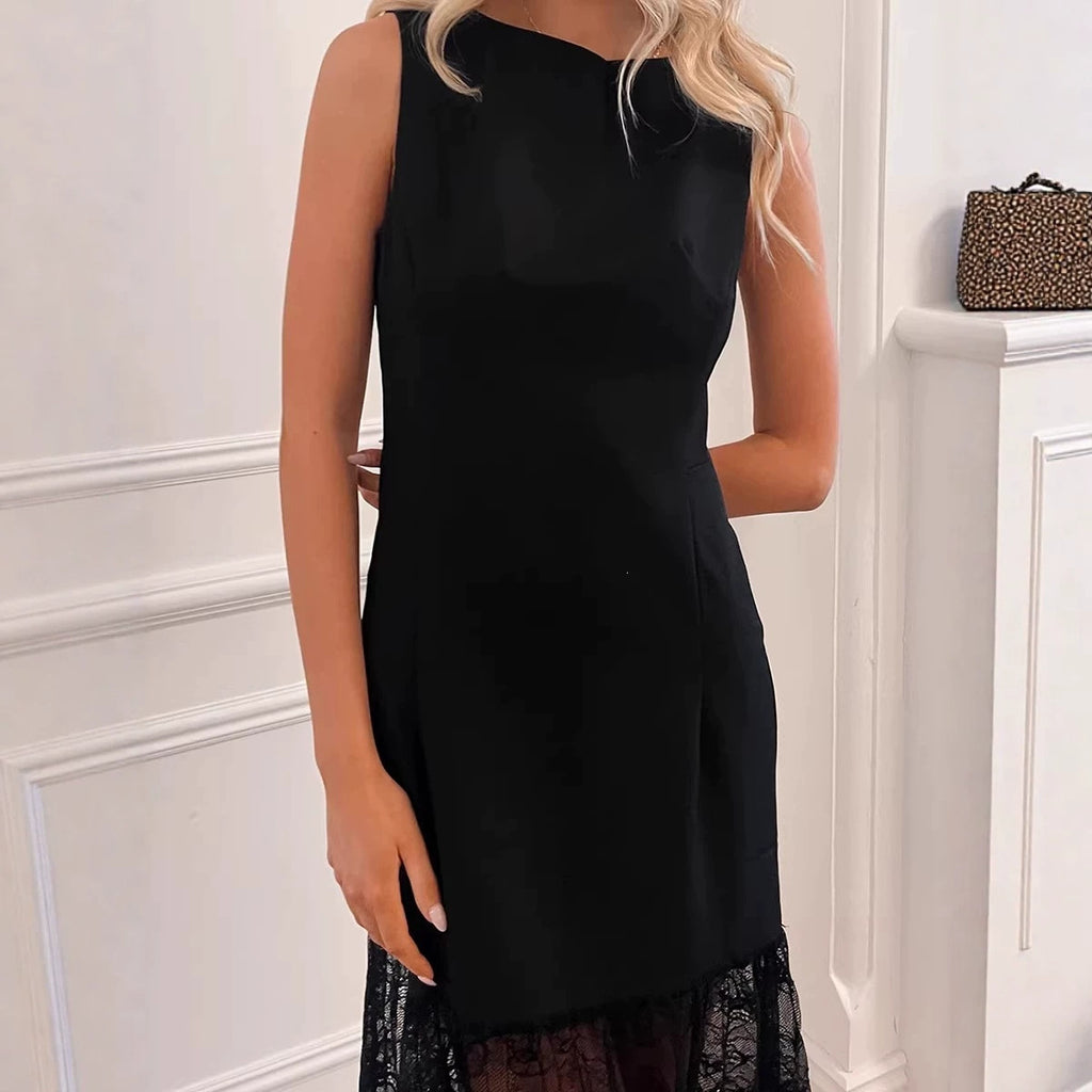 Ärmelloses A-Linien Kleid im Celebrity-Stil | LuxeStyle