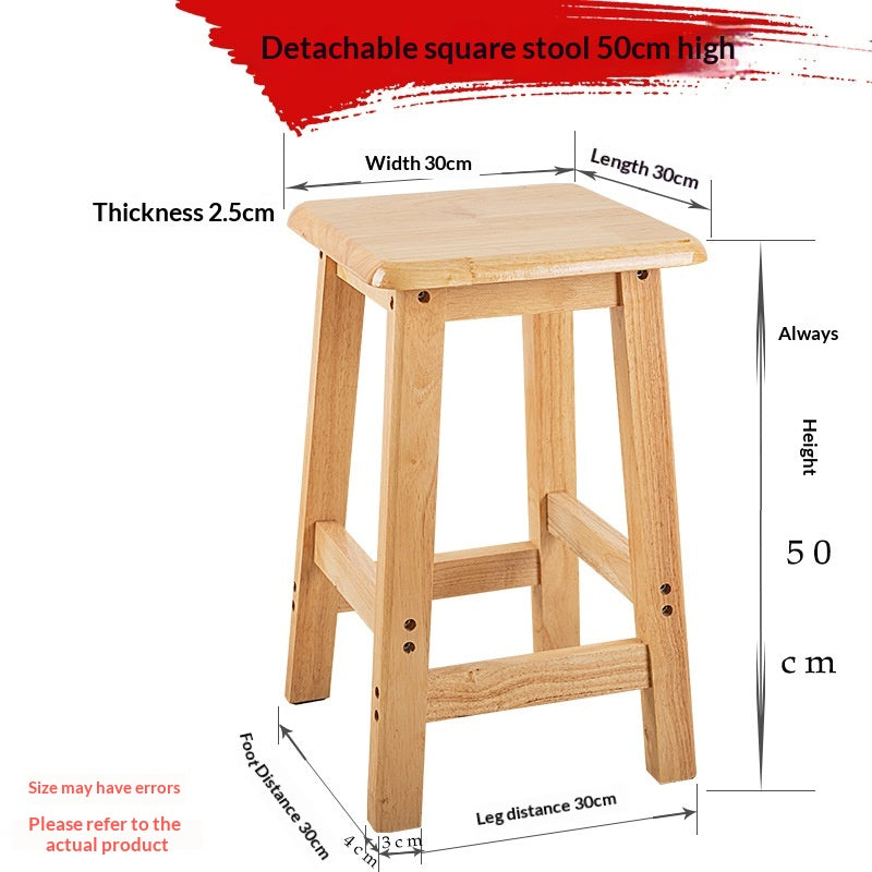 Massivholz Barhocker im minimalistischen Stil