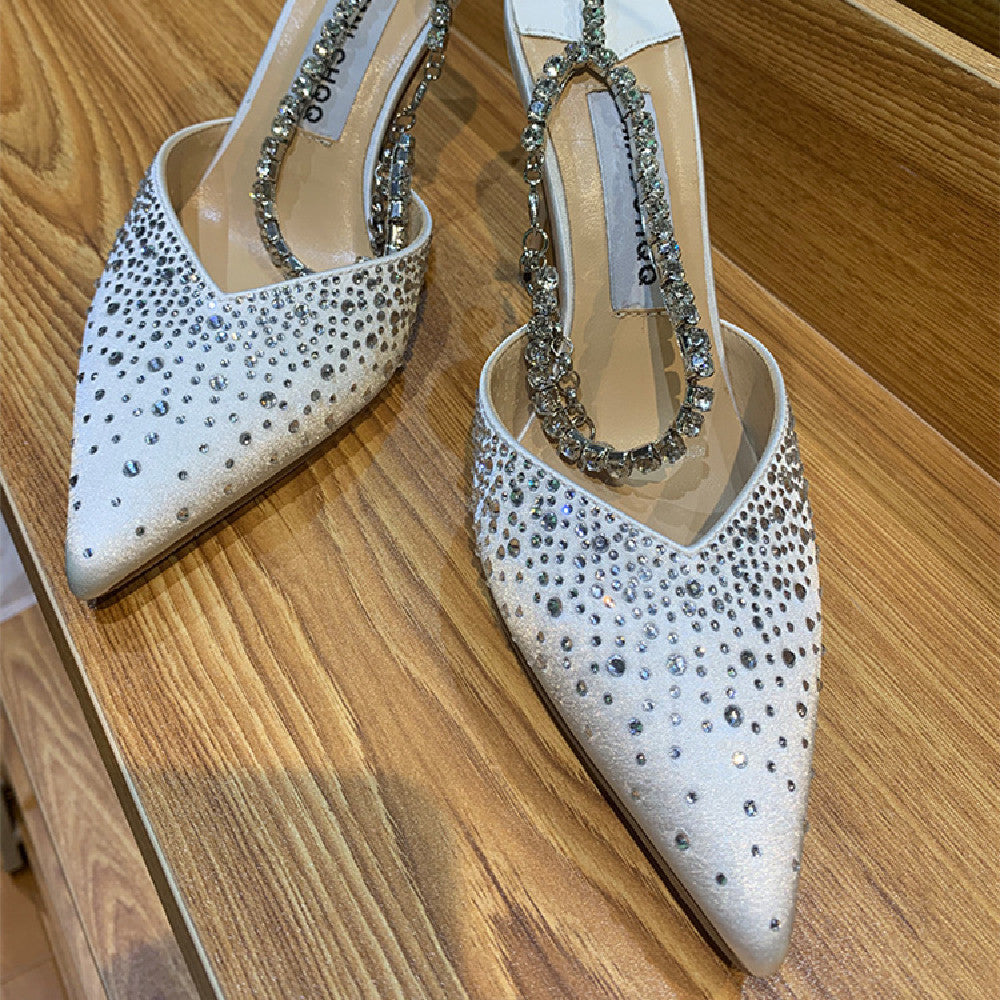 Elegante Riemchensandalen mit Strass – Bild 5 | LuxeStyle