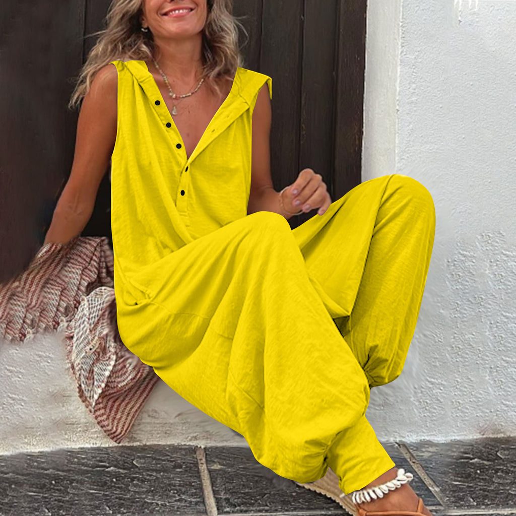 Einheitlicher Jumpsuit mit Kapuze