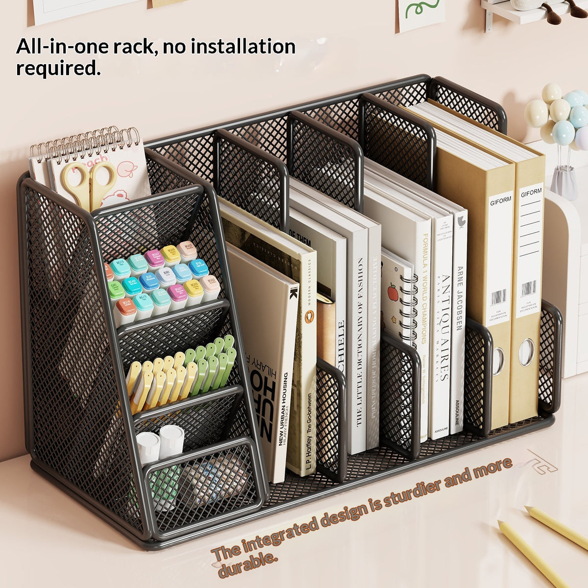 Bücherregal Metall für Schreibtisch – Bild 3 | LuxeStyle