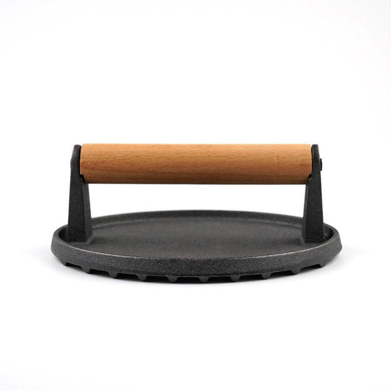 Gusseisen Grillplatte, rund, gerippt – Bild 4 | LuxeStyle