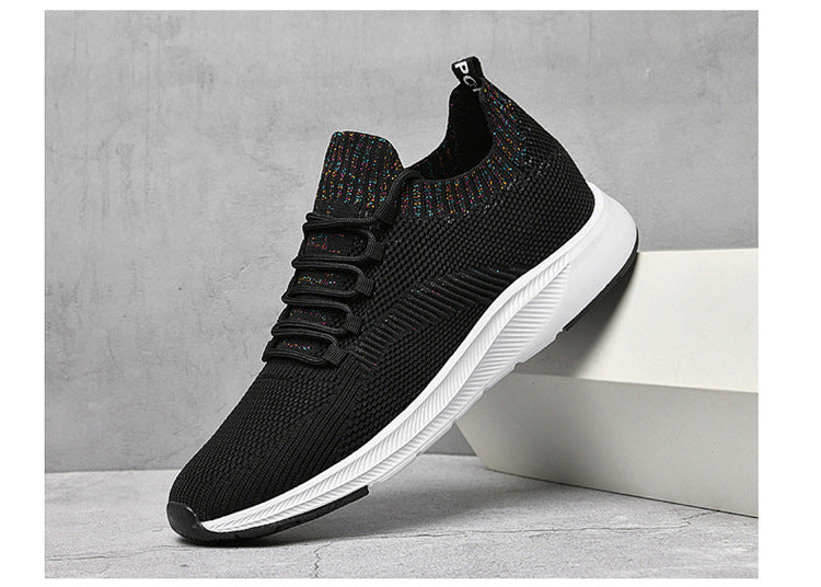 Weisser Sneaker mit verstecktem 7 cm Absatz – Bild 5 | LuxeStyle