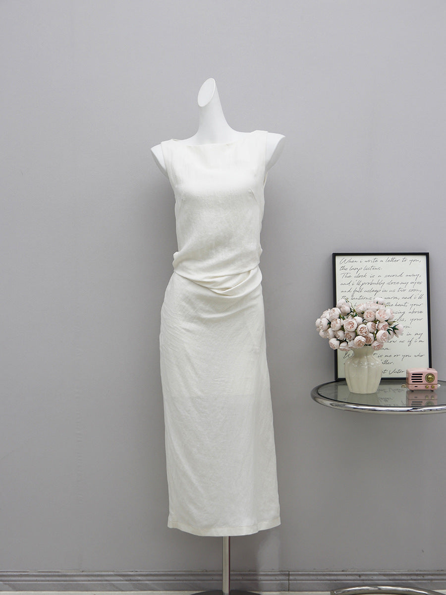 Elegantes ärmelloses Off-Shoulder Slim-Fit Kleid