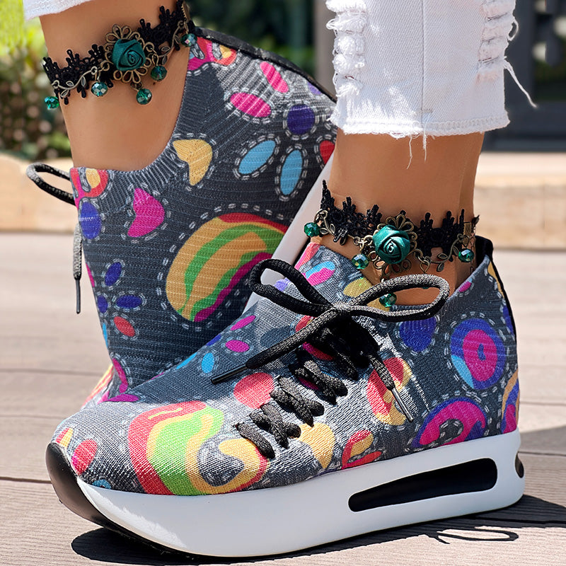 Bequeme Slip-On Sneaker mit Paisley-Print