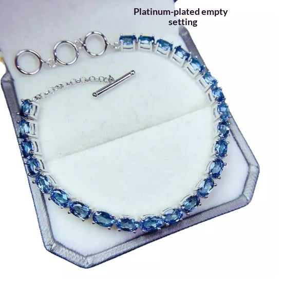 Armband mit London Blautopas & 925er Silber – Bild 6 | LuxeStyle