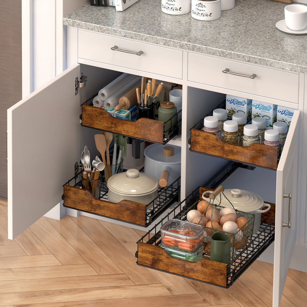 Ausziehbares Holz-Eisen-Regal – Bild 4 | LuxeStyle