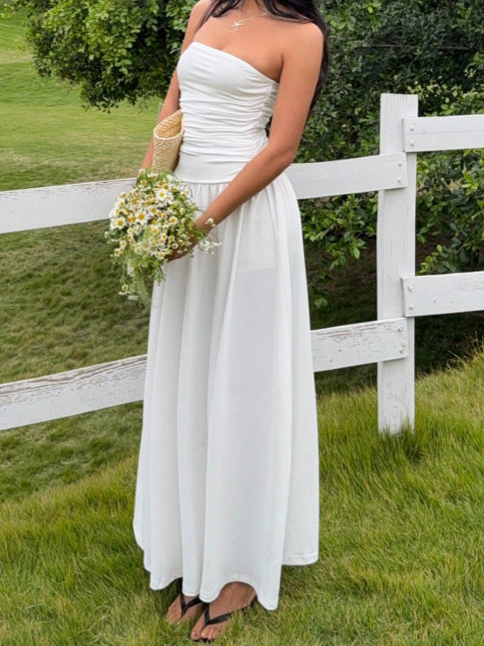 A-Linien Strandkleid mit Rockfalten – Bild 7 | LuxeStyle