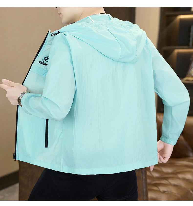 Leichte UV-Schutz Kapuzenjacke für Herren