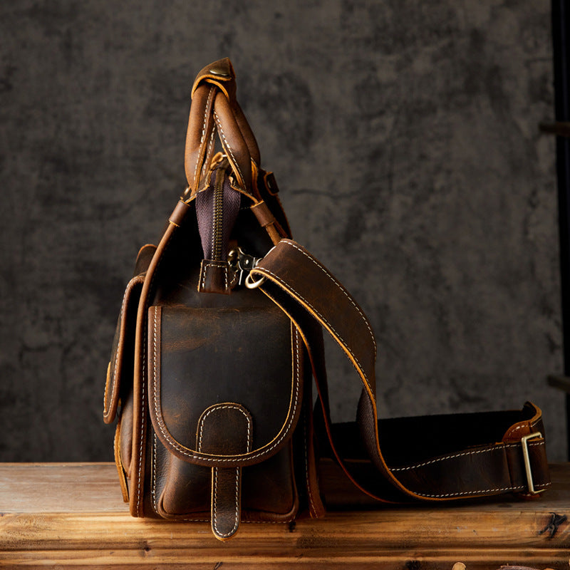 Leder Umhängetasche für Herren – Bild 4 | LuxeStyle