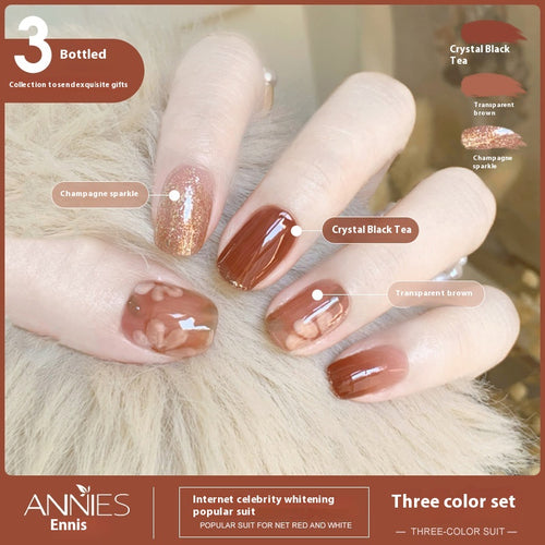 3-Farben Ice Jelly Nude Gel Nagellack-Set