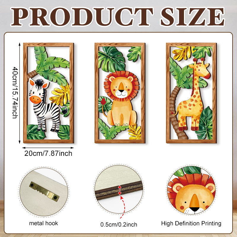 Waldtiere Holzschild Wanddekoration – Bild 5 | LuxeStyle