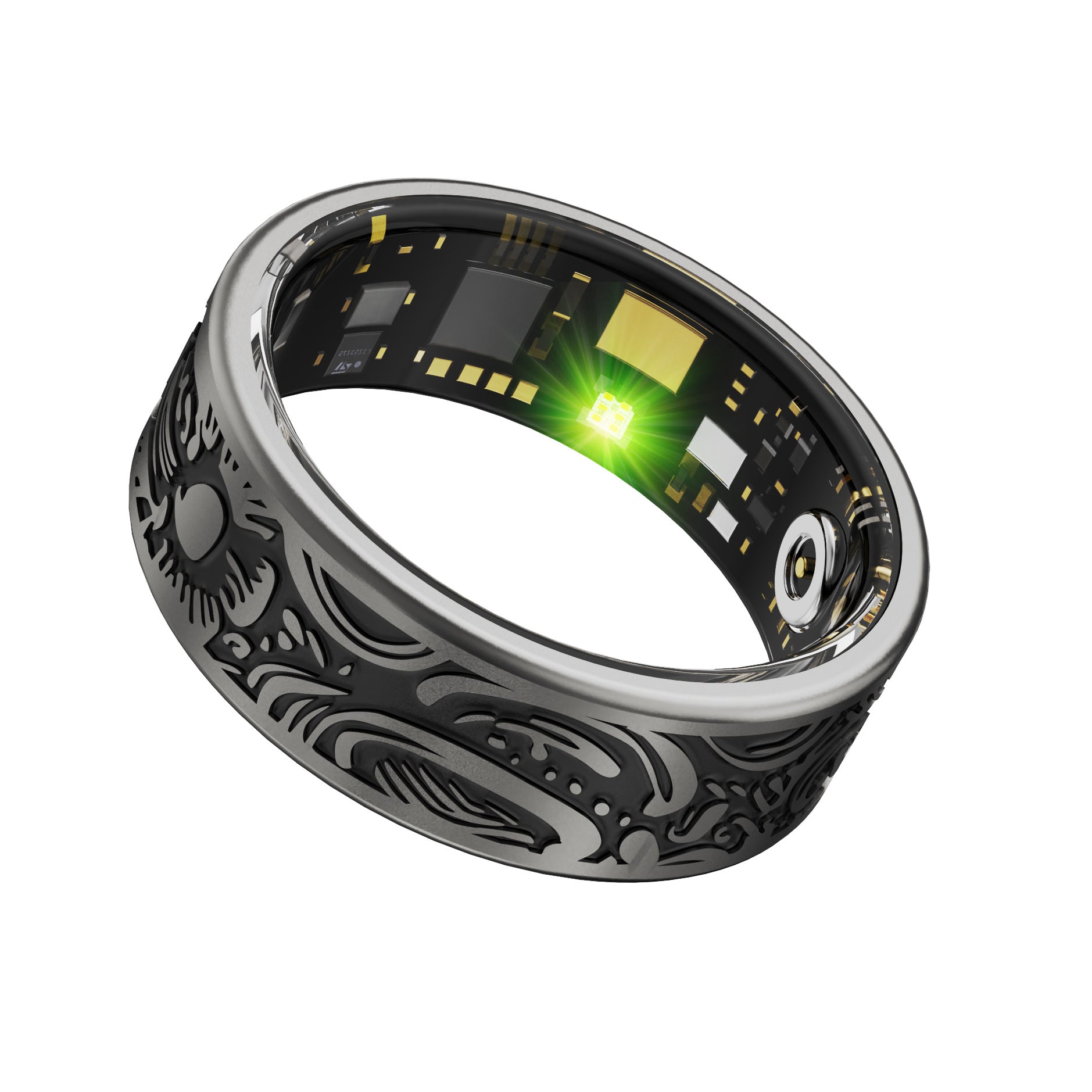 Smarter Retro Ring für Herzfrequenz & Blutdruck – Ansicht 2
