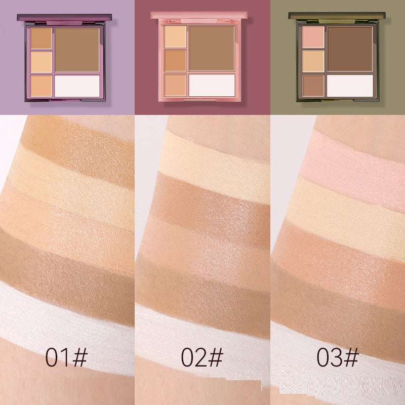 Fünf-Farben Kontur-Palette Matt | LuxeStyle