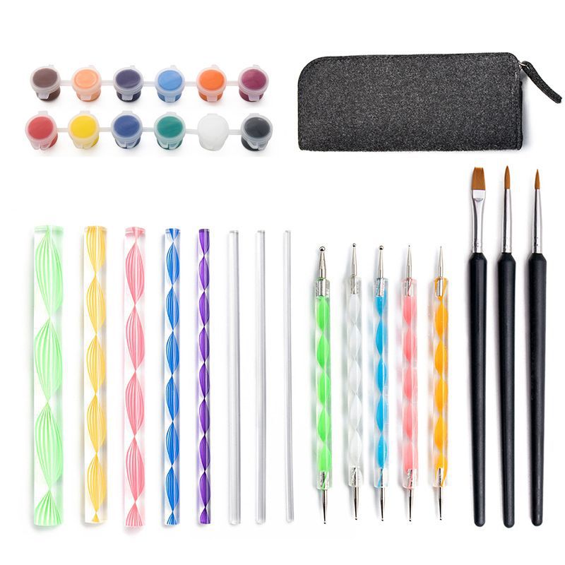 28-teiliges Set: Dotting Pens & Töpferwerkzeuge