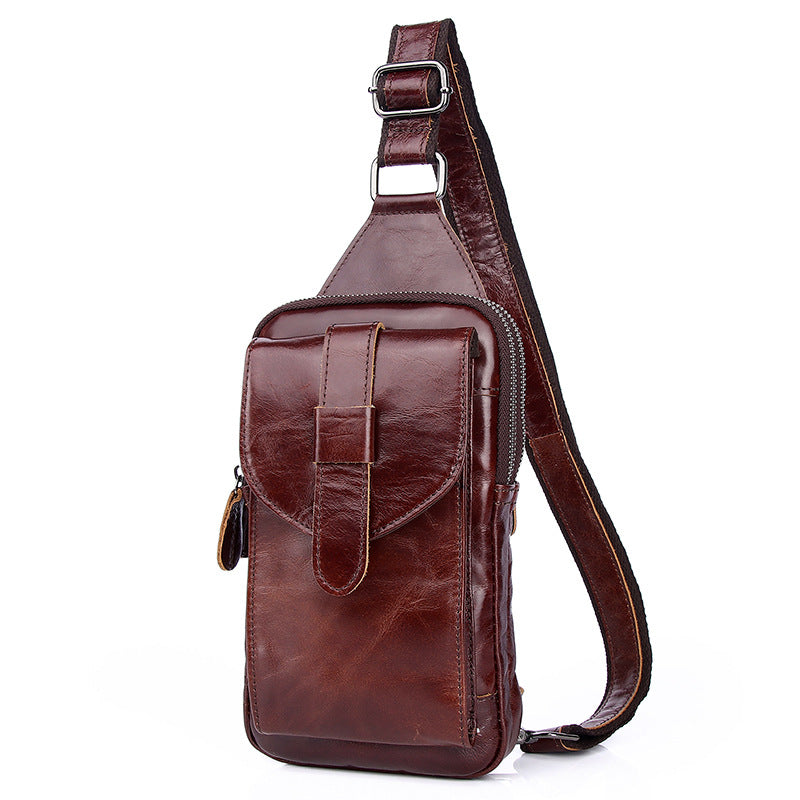 Crossbody Mini-Rucksack aus Leder – Ansicht 6