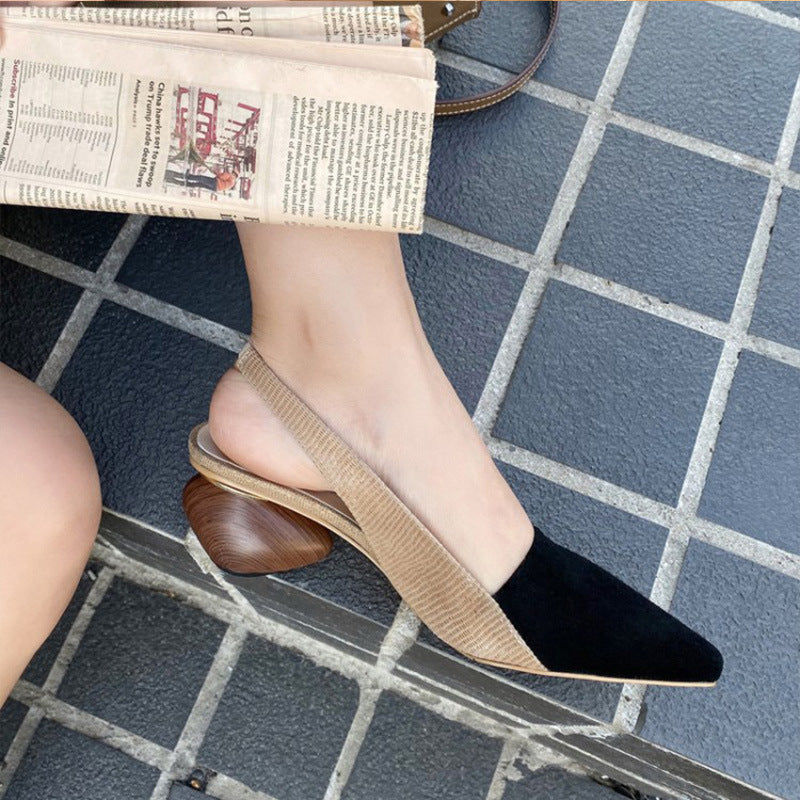 Gepunktete Vintage-High-Heels mit spitzer Zehenpartie – Bild 4 | LuxeStyle