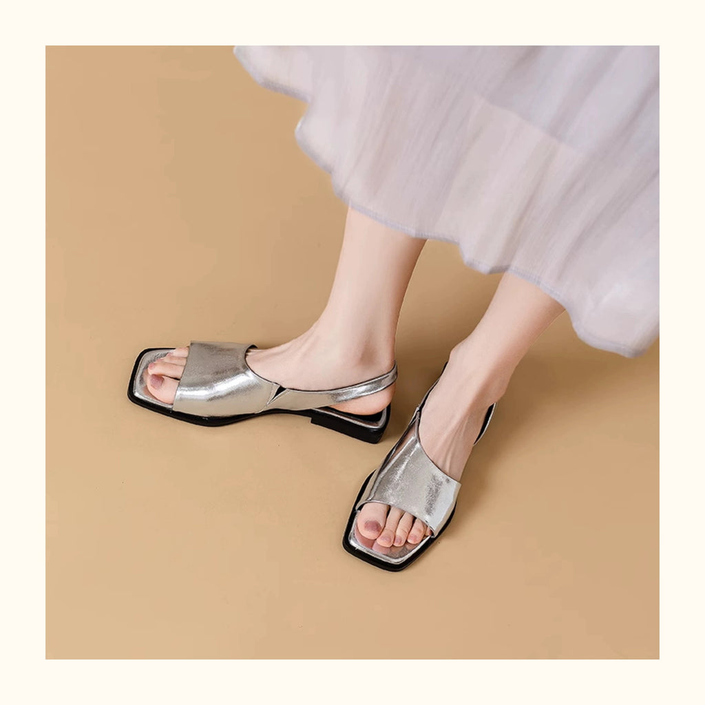 Outdoor Roman Sandalen mit Blockabsatz – Bild 9 | LuxeStyle
