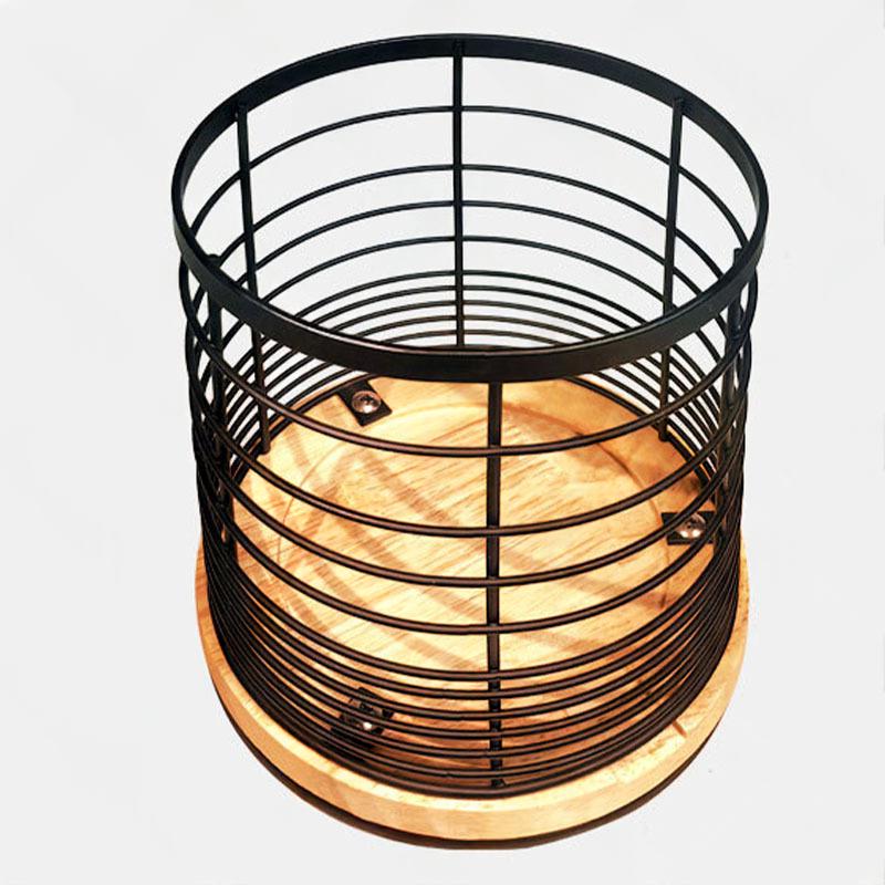 Drehbarer Besteck-Organizer aus Holz | LuxeStyle