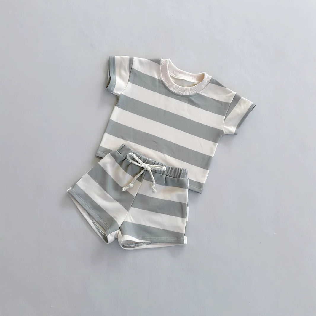 Baby-Shorts-Set mit kariertem Hemd – Bild 7 | LuxeStyle