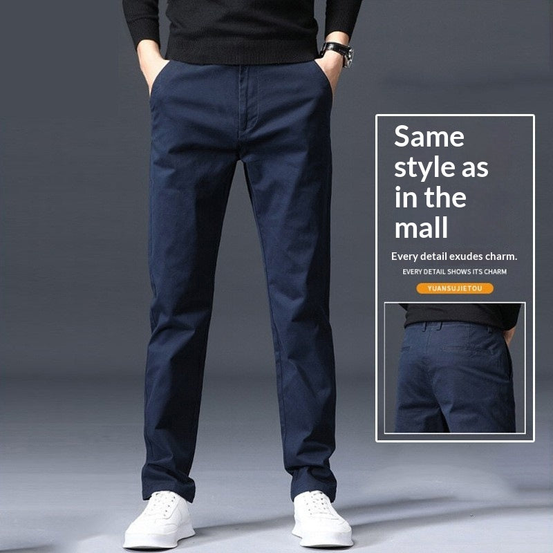 Gerade geschnittene Stretch-Freizeithose für Herren