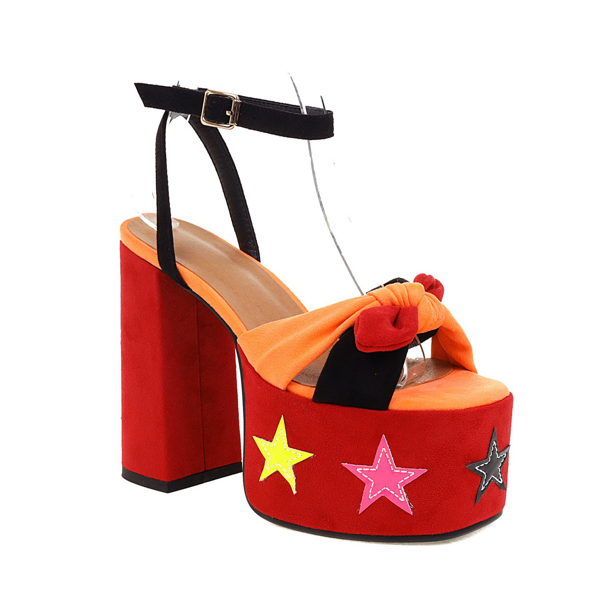 Chunky Plateau High Heel Sandalen – Bild 4 | LuxeStyle