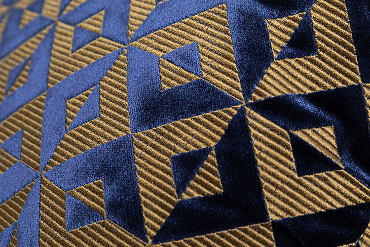 Geometrisches Jacquard Flanell Sofakissen | LuxeStyle