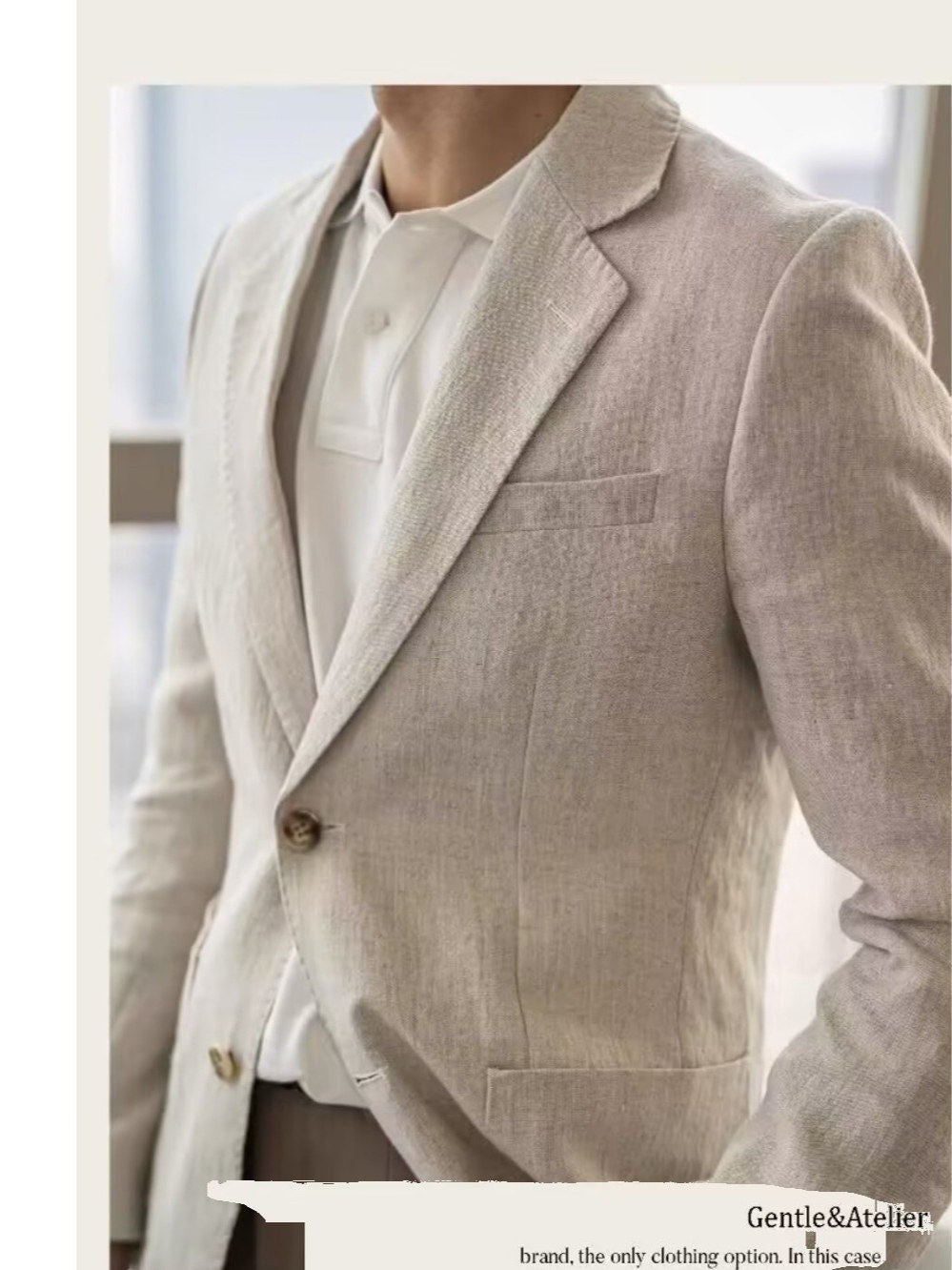 Leichter Linen-Blazer für Herren