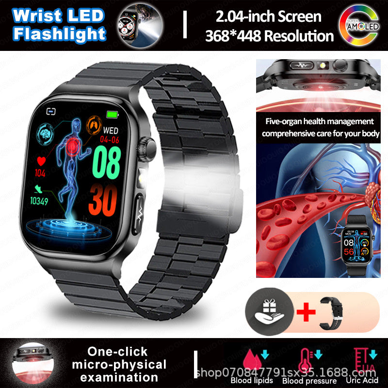Smartwatch mit Bluetooth-Telefonie und Taschenlampe – Bild 6 | LuxeStyle