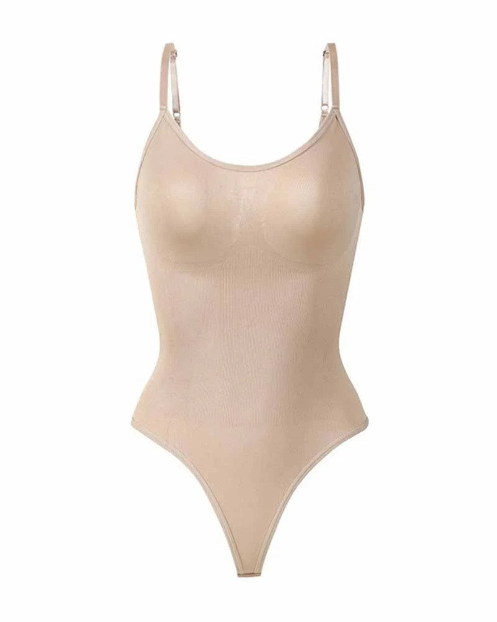 Nahtloser Body Shaper mit Rundhals und Bauchkontrolle