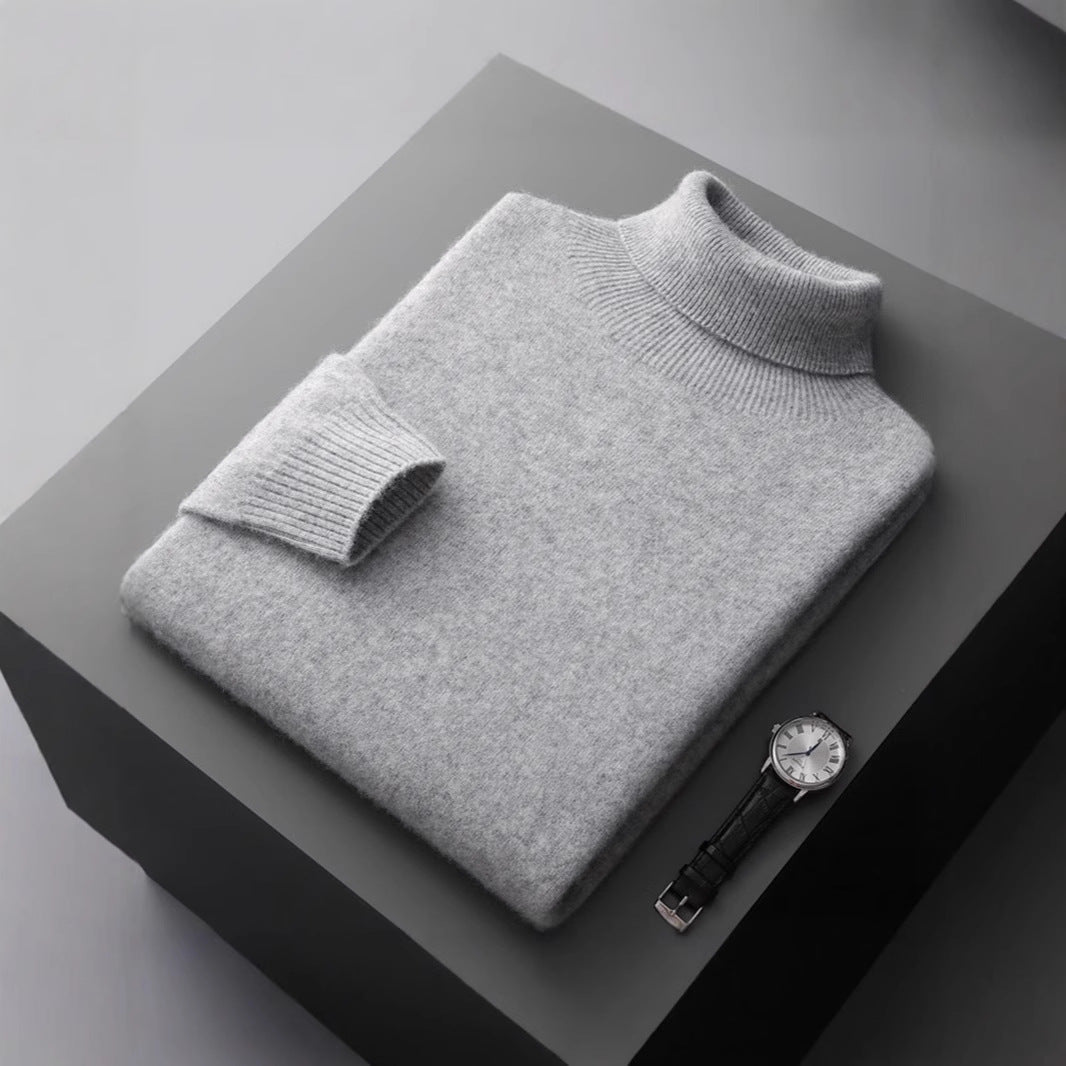 Cashmere-Pullover mit Rollkragen