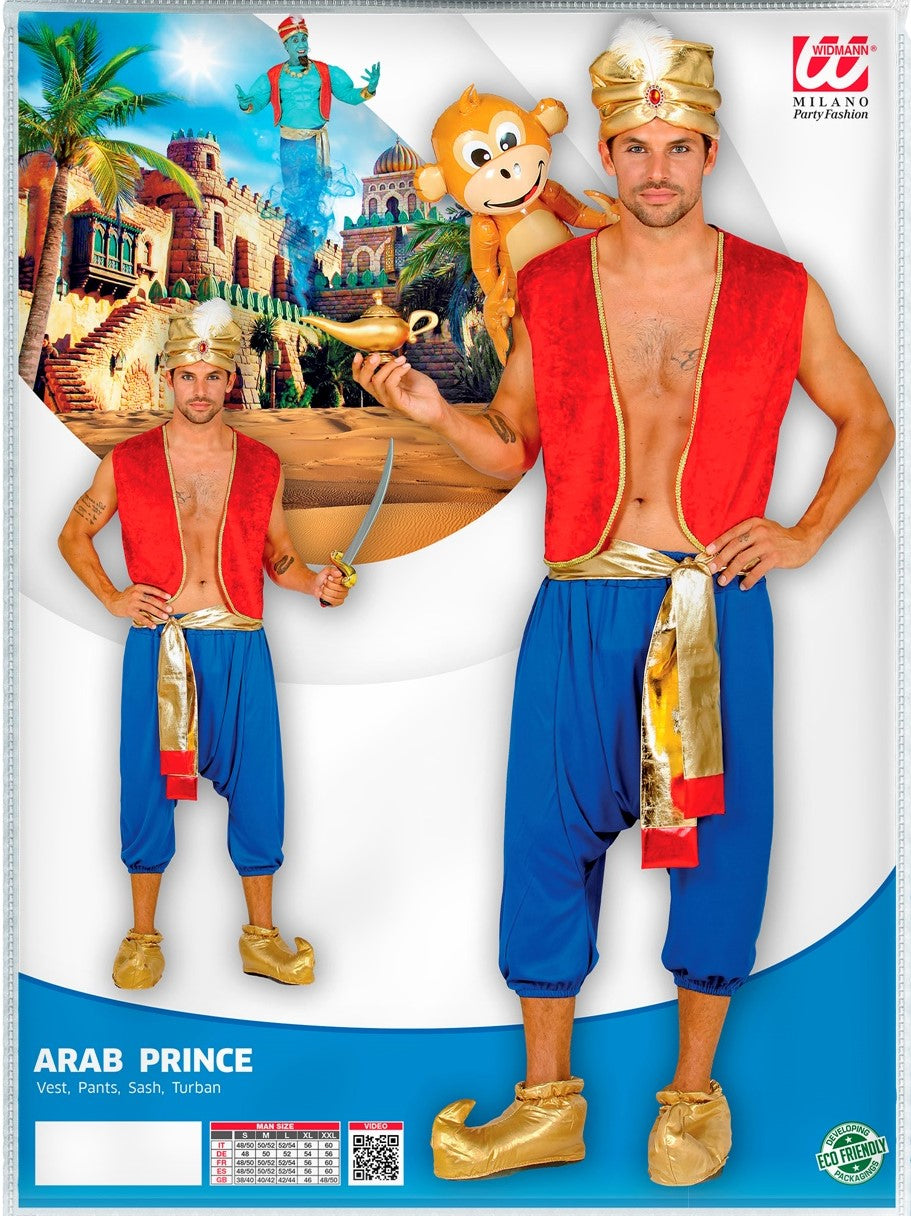 Kostüm Aladdin Weste, Hose · Gr. L