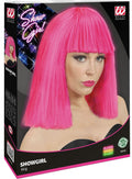 Perücke Showgirl neon pink