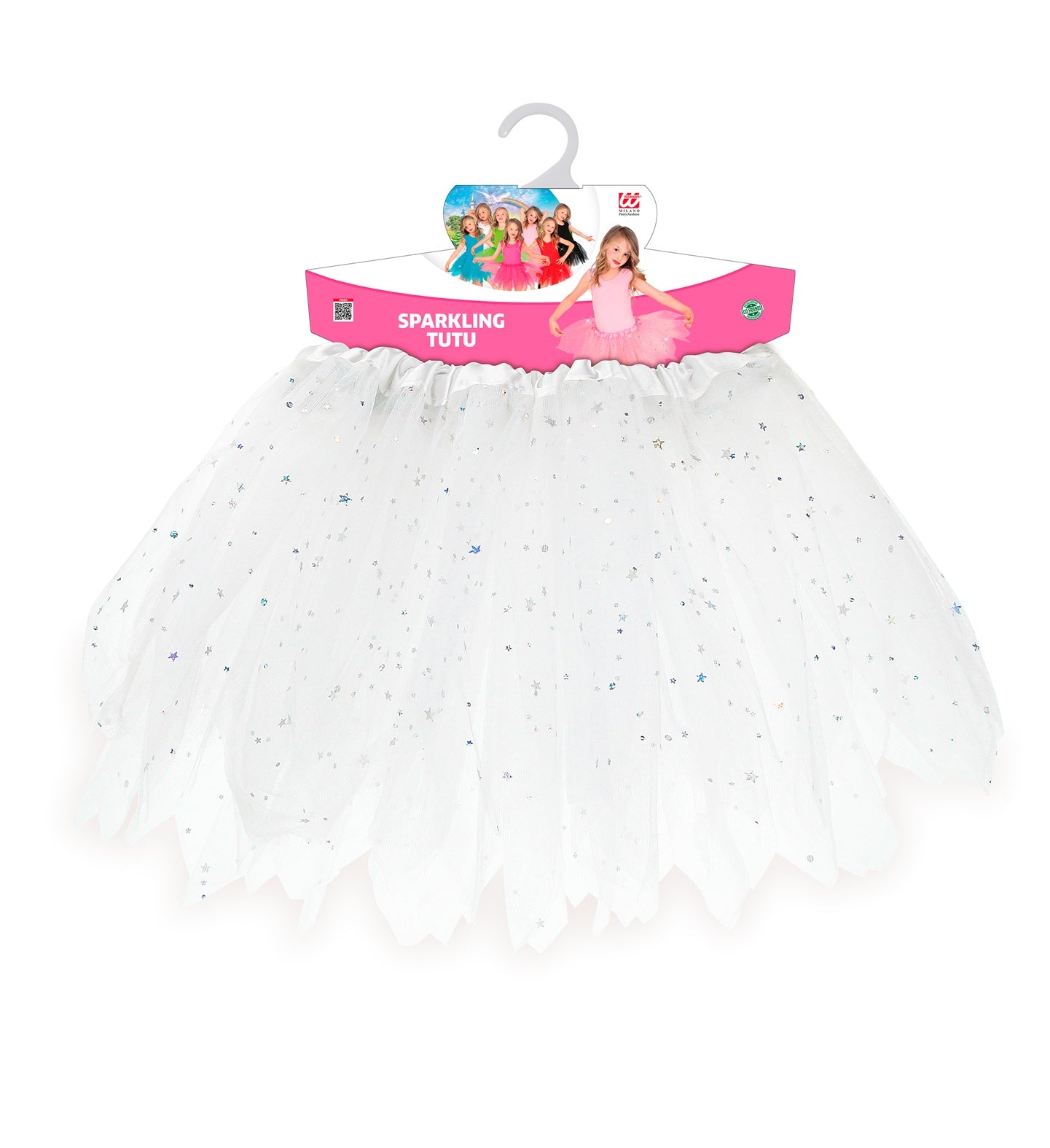 Tutu weiss, glitzernd