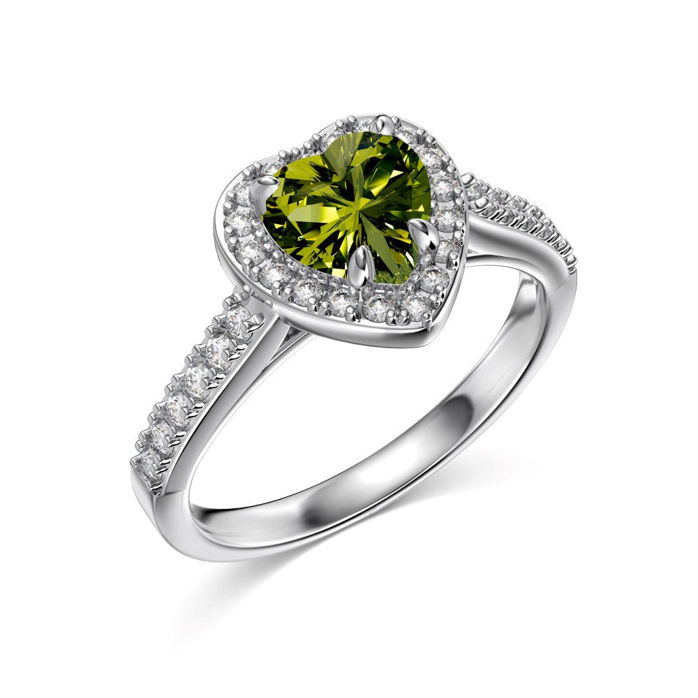 Sternzeichen Ring mit bunten Zirkonia aus Silber – Bild 4 | LuxeStyle