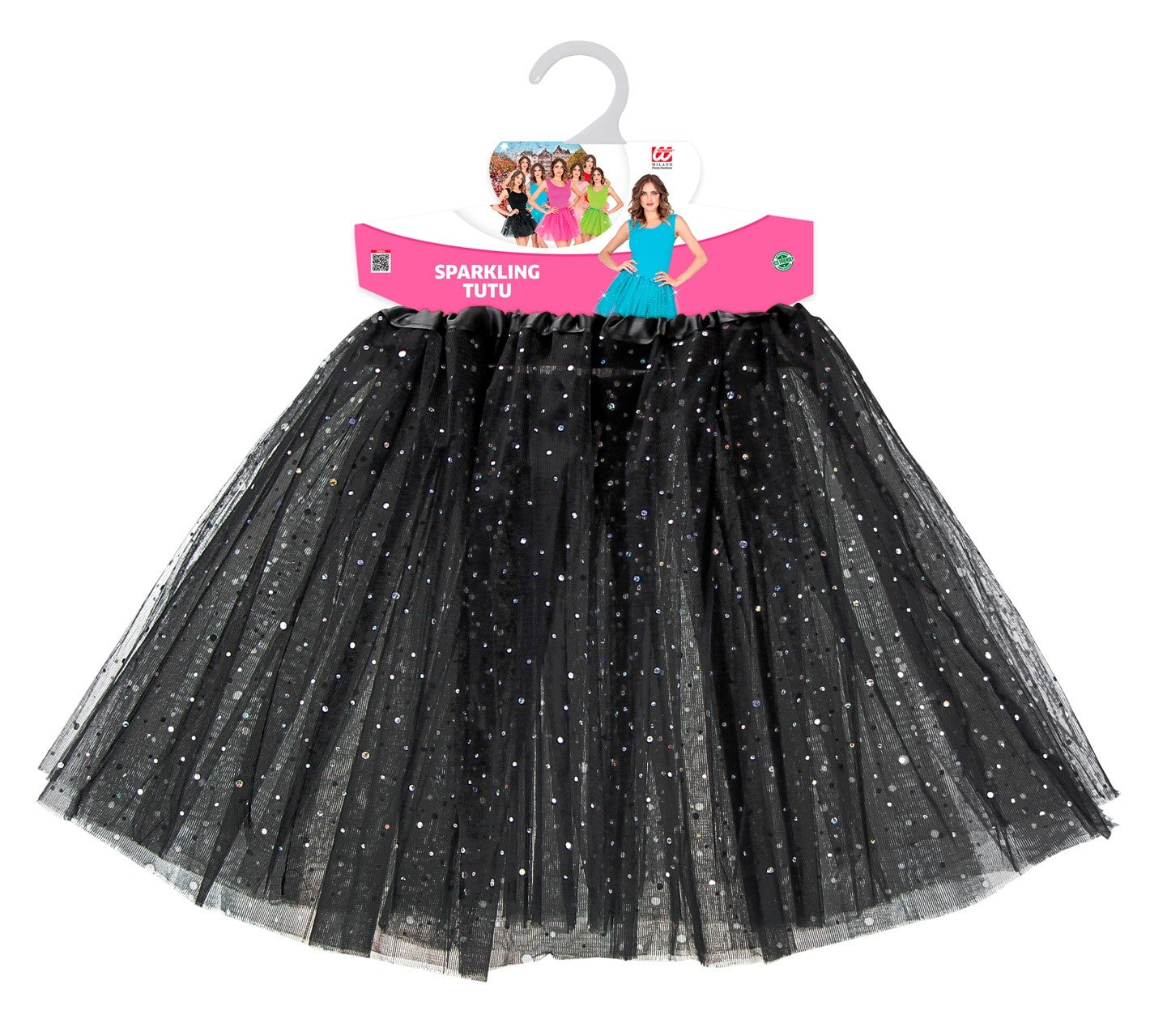 Tutu schwarz giltzernder Stoff