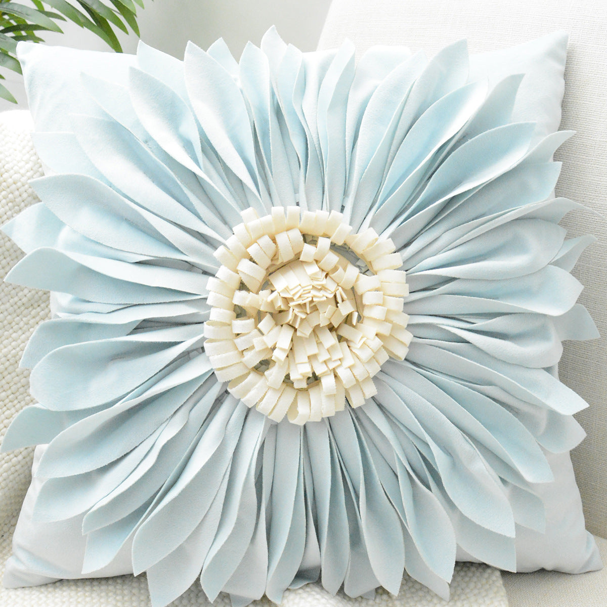 Kissenbezug Chrysantheme, einfarbig
