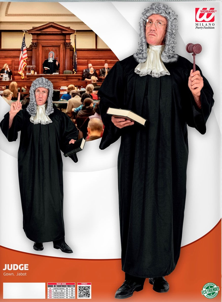 Kostüm Richter Robe und Hut · Gr. XL