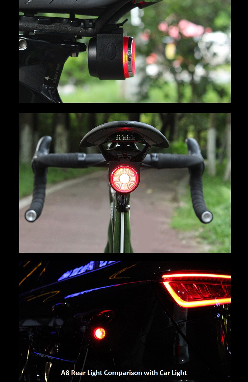 A8 Velo-Alarm mit Rücklicht