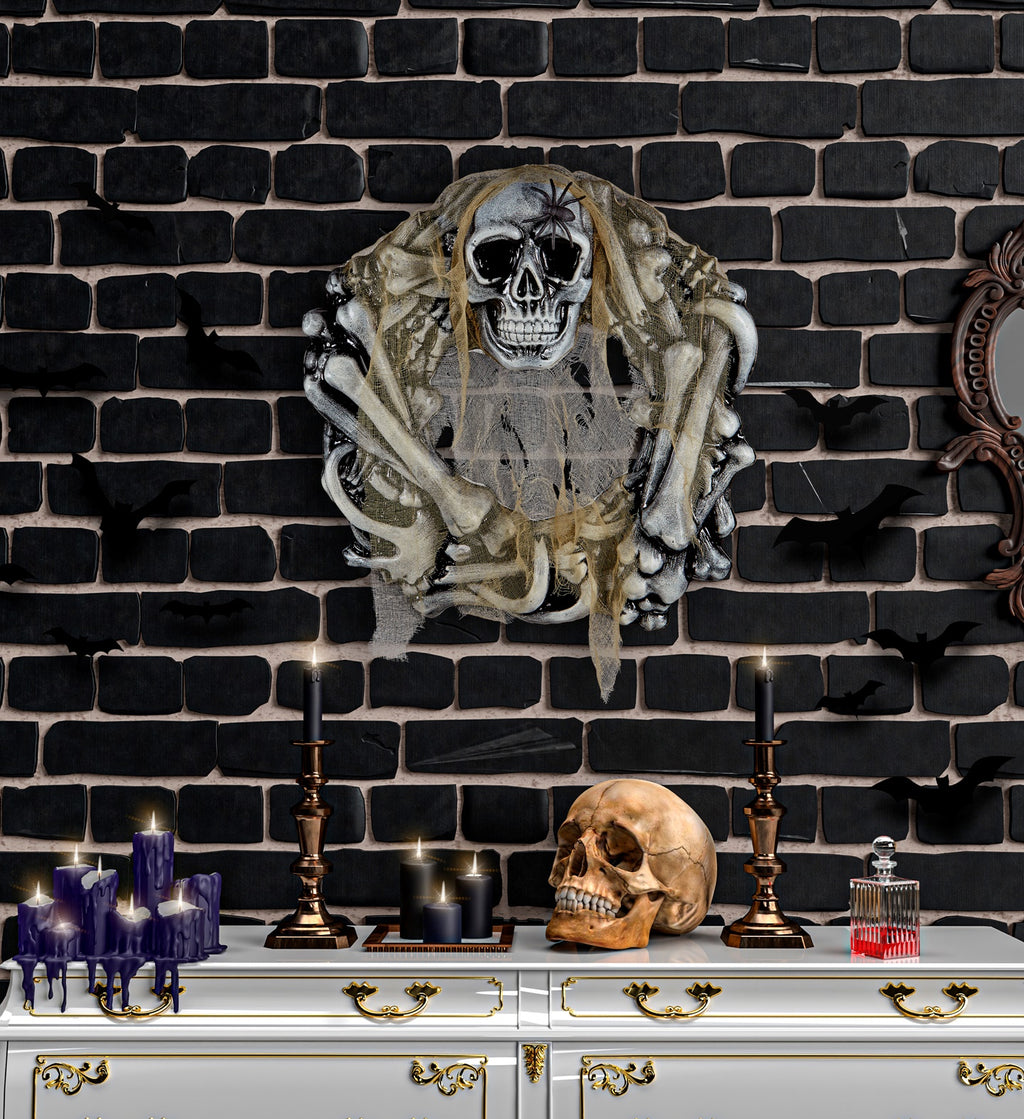 Wanddeko Kranz Totenkopf – Bild 2 | LuxeStyle