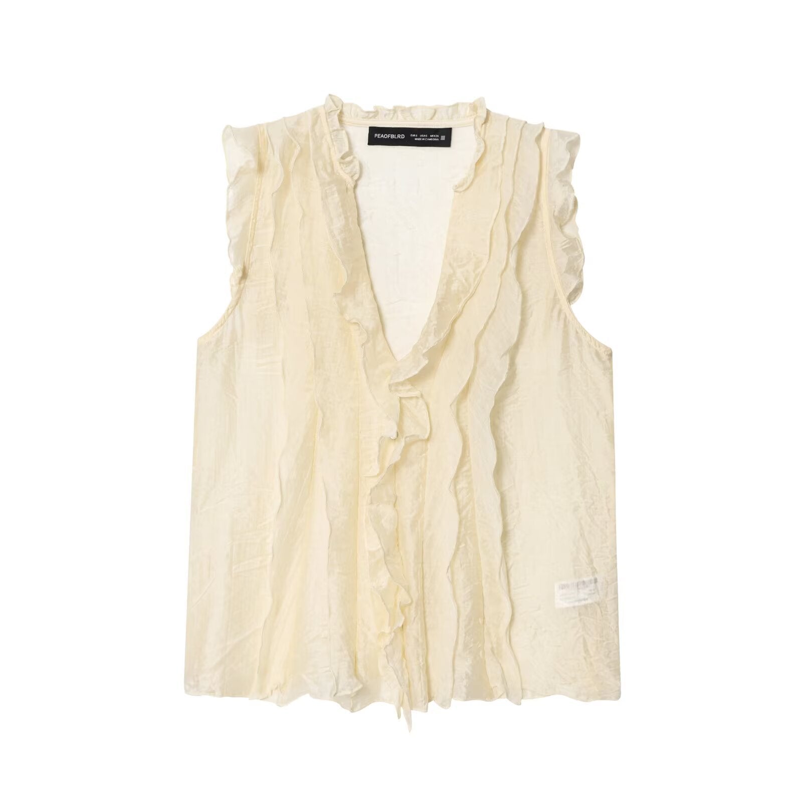Elegantes V-Neck Top mit Rüschen