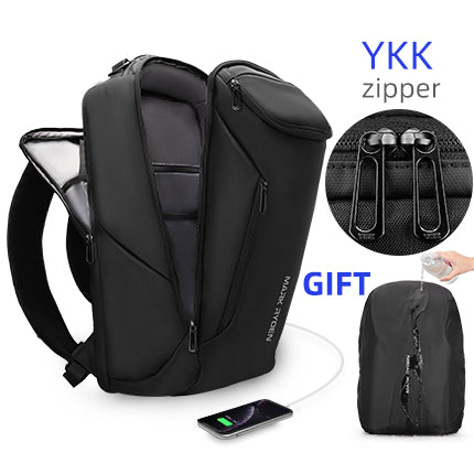 Rucksack mit USB-Ladeanschluss und Laptopfach | LuxeStyle
