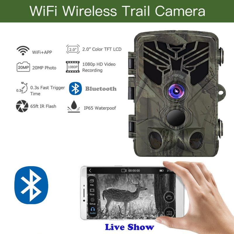 Feldüberwachungskamera mit WLAN-APP & Bluetooth