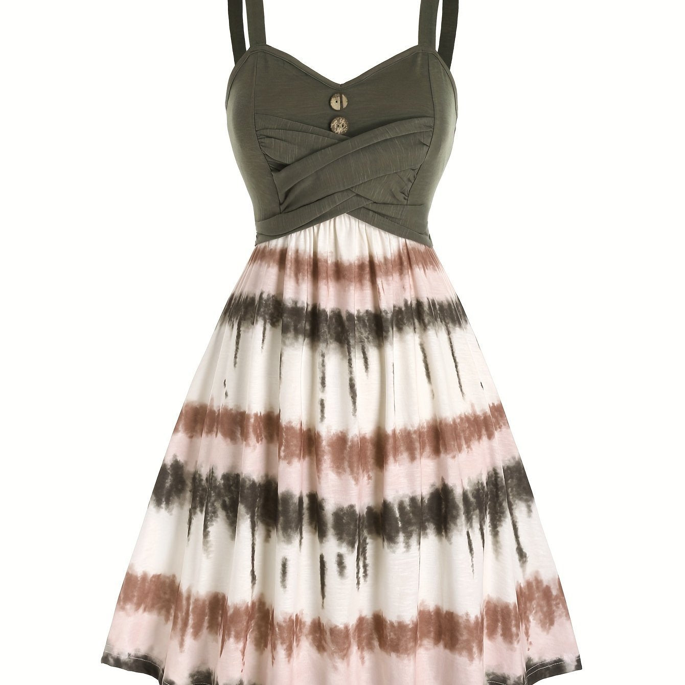 Geblümtes Midi-Kleid mit Prinzessinnenärmeln