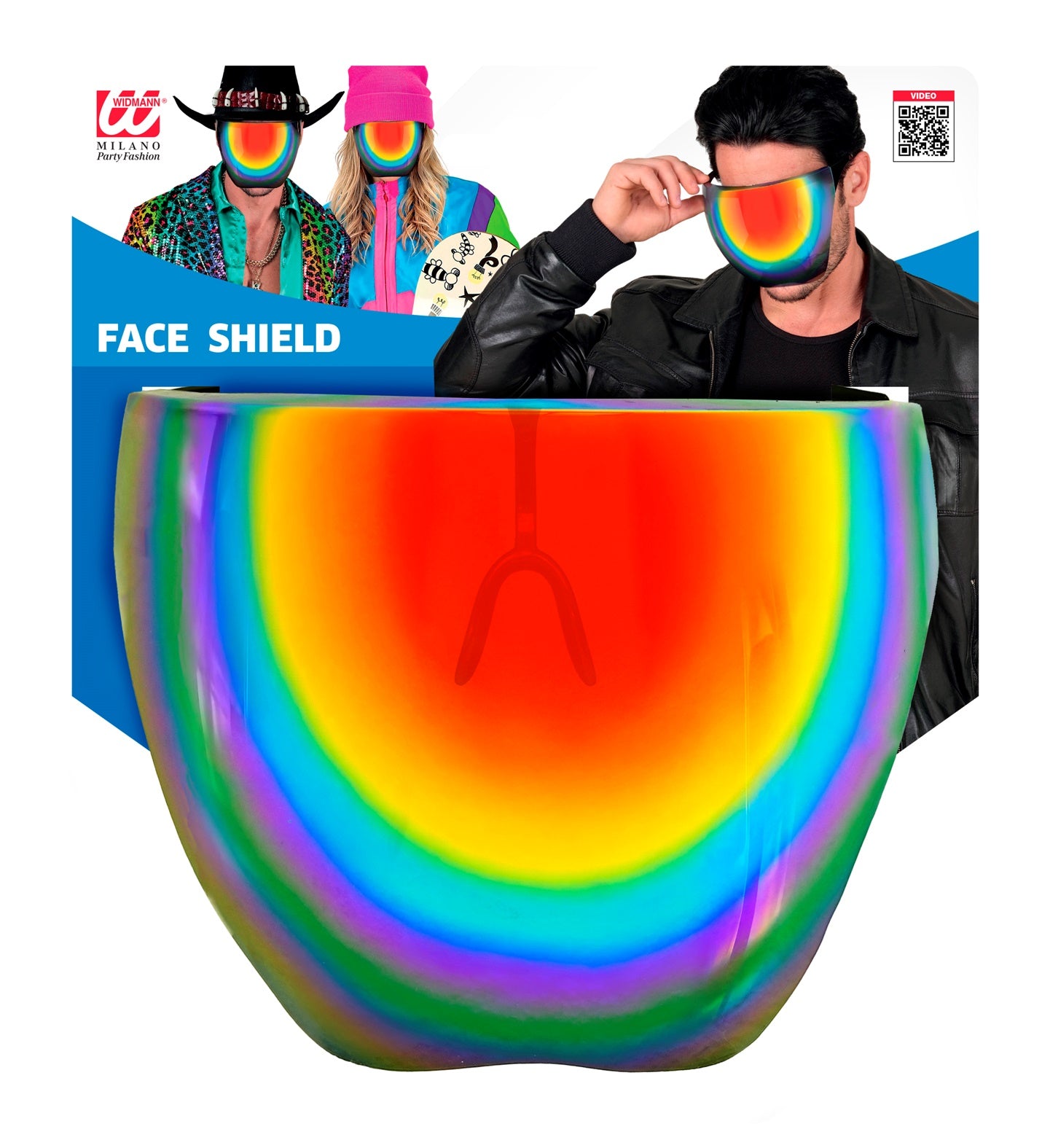 Gesichtsvisier Regenbogen