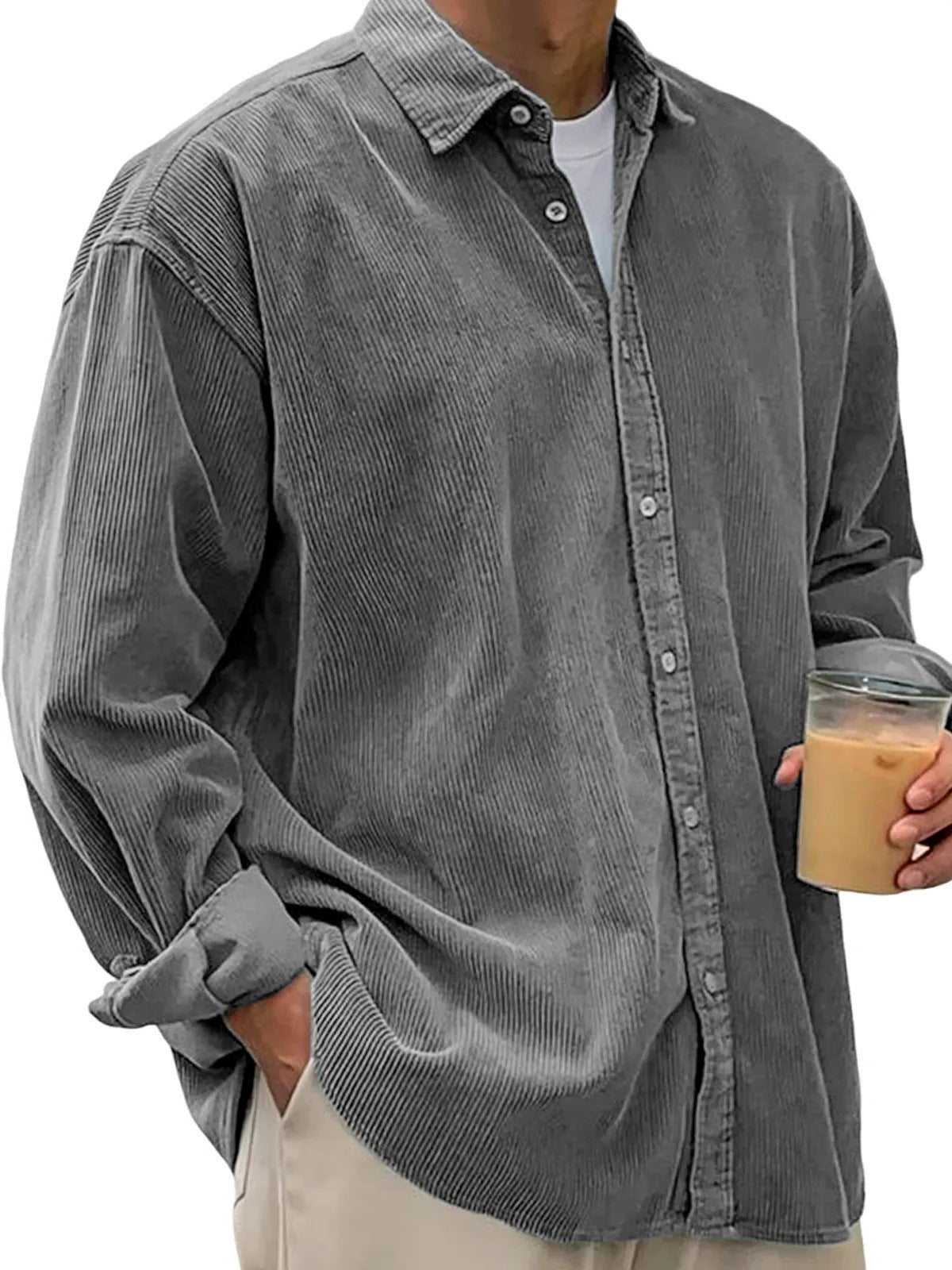 Lässige Cord-Hemdjacke für Herren – Bild 19 | LuxeStyle