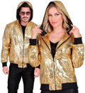 Bomber-Jacke mit Kapuze & Pailletten