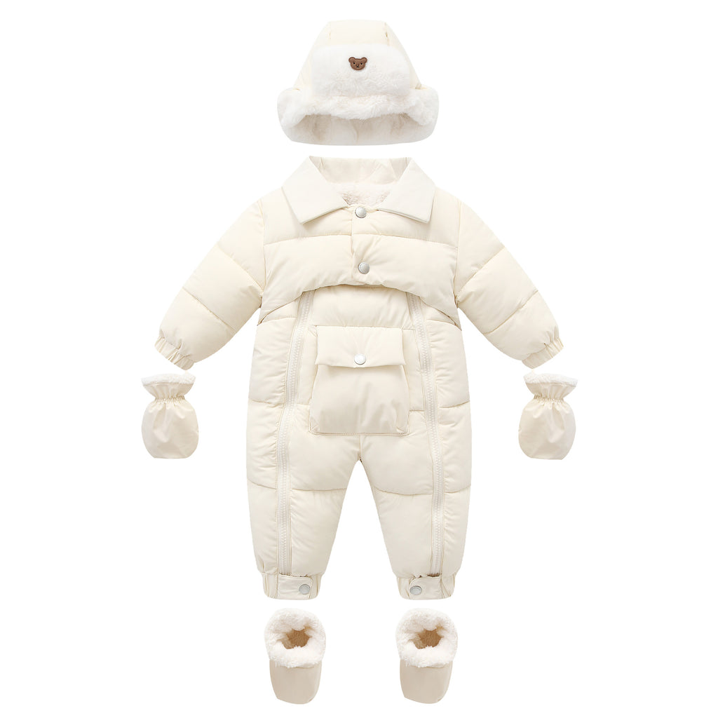 Baumwollgefütterter Strampler für Babys – Bild 5 | LuxeStyle